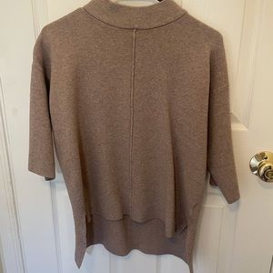 Rachel Zoe Mock Neck Tan Sweater S